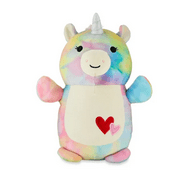 Squishmallows Official Hugmee Plush 10 inch Rainbow Tie-Dye Unicorn - Child's Ultra Soft Stuffed Plush Toy