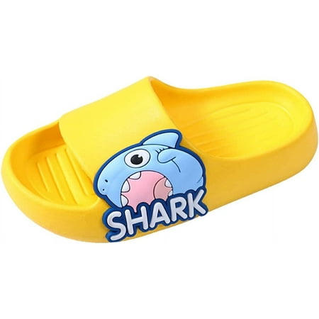 

Pillow Slippers For Kids Cute Shark Slide Sandals Boys Girls Comfortable Home Slippers Indoor Outdoor Shower Pool Beach Sandals