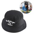 thumbnail image 3 of Hombres Mujeres al aire libre ala ancha pescador sombrero de cubo protección solar transpirable (negro), 3 of 8
