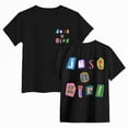 thumbnail image 3 of kpoplk Graphic Tees for Girls Kids Summer Tops Crewneck Short Sleeve T Shirt 5-14 Years(Black,3-4 Y), 3 of 6