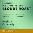 thumbnail image 5 of Starbucks Premium Instant Coffee, Starbucks Blonde Roast, Arabica Beans, 3.17 oz, 6 Count, 5 of 8