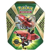 Pokemon TCG Sun & amp; Boîte de collection Moon Guardians Rising, contenant 4 boosters et un Tapu Bulu-GX en aluminium