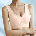 thumbnail image 2 of Everyday Bras for Women Sports Bras for Women Compression Womens plus Size Bras Large Bras for Women Compression Bras Workout Sports Bra for Women Womens Bra Push up Strapless Bra for plus Pink L, 2 of 6