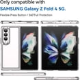 thumbnail image 2 of for Galaxy Z Fold 4 5G Case Samsung Z Fold 4 5G Case with Transparent Bracket Premium Clear Back Panel + TPU Bumper Cover for Samsung Galaxy Z Fold 4 5G（XC Clear）, 2 of 14