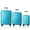 Peacock Blue, variant on EBQOSK 20-28 inch Hardside Carry on Luggage Kit with 360° Spinner Wheels and TSA Lock, 3PCS ABS Scratch-Resistant Lightweight Suitcase Set Air Checked for Men Women Family Travel main pic Steel Blue