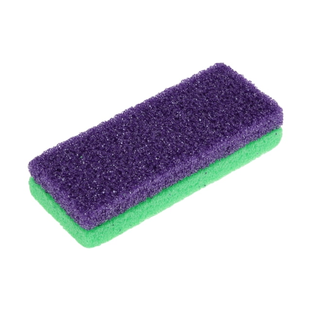 Unique Bargains 1 Pc Two-Color Pumice Stone Foot Scrubber Dark Purple Green