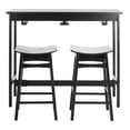 thumbnail image 4 of SAFAVIEH Colbie 3 Piece Easy Storage Solid Pub Set, Black, 4 of 14