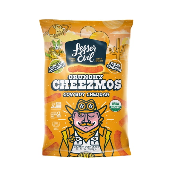 LesserEvil Cheezmos, Cowboy Cheddar, 7oz