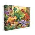 thumbnail image 4 of Stupell Industries Dinosaurs in Jungle Scene Animals & Insects Painting Gallery Wrapped Canvas Print Wall Art, 20 x 16, 4 of 8