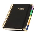 thumbnail image 2 of Hardcover Leather A5 Notebook Journal With Removable Divider Tabs And 5-Subject Layout For Work And Note Taking - Style B, 2 of 4