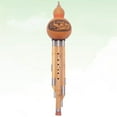 thumbnail image 3 of Chinese Handmade Hulusi Bamboo Gourd Cucurbit Flute Ethnic Musical Instrument bB Key for Beginner Music Lovers (Random Pattern), 3 of 4