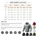 thumbnail image 3 of Waffle Knit Hoodies for Men Pullover Comfy Athletic Hooded Sweatshirt Outdoor Travel Hoodie Sweatshirts Dark Gray 4XL, 3 of 4