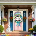 thumbnail image 5 of Moocorvic Easter Bunny Door Covers Decorative for Front Door Outside, Spring Easter Eggs Backdrop Party Home Decor 6x3FT, 5 of 6