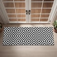 thumbnail image 2 of Black White Square Checkered Pattern Door Rugs,Washable Non Slip Door Mats Indoor,Decorative Door Mats,Entry Mat Indoor for Entrance,Bedroom,Kitchen,Bathroom,16"x47", 2 of 6