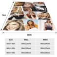 thumbnail image 4 of Jennifer Actress Aniston Printed Blanket Throw Lightweight Super Soft Micro Fleece Throw Blankets, 4 of 5