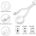 thumbnail image 4 of para Apple Watch Cargador Cable de carga magnética Versión de actualización iWatch Cargador USB inalámbrico para Apple Watch Series SE/6/5/4/3/2/1 y iPhone 13/12/11/Pro/Max/XR/XS /XS Max/X - 3.3 pies JAMW Sencillez, 4 of 5