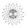 thumbnail image 5 of Miumaeov 19.7" Large Wall Clock Modern Big Crystal Non-Ticking Quiet Wall Clock Decor Silver Drop Crystal Wall Clocks for  Bedroom Kitchen Office Home Decor, 5 of 14