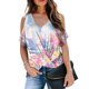 thumbnail image 4 of Camisetas sin mangas para mujer, camisas de moda de verano, blusa informal de manga corta con cuello en V, camisetas estampadas Pompotops  hkajfhjk468068, 4 of 5