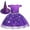 Purple, variant on Girls Witch Halloween Costume Princess Tutu Dress Cosplay Party Outfit