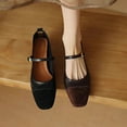 thumbnail image 6 of Classic Women's Chunky Heel Mary Janes, Square Toe, Casual Dress Shoes, 6 of 18