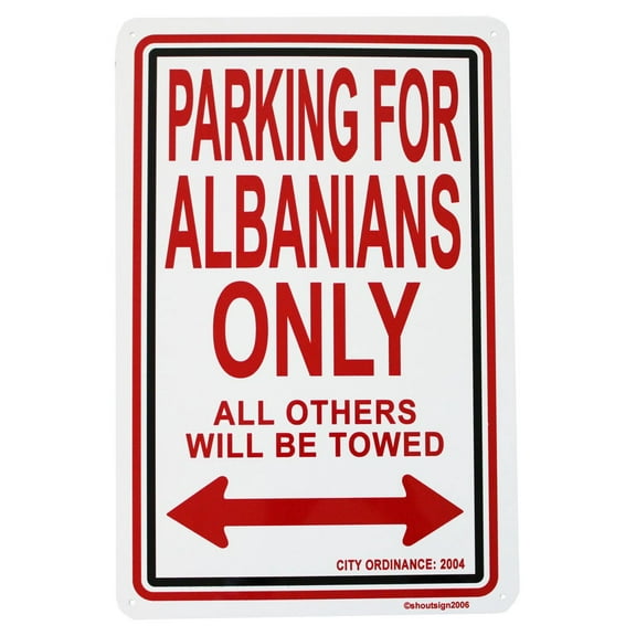 Albania Parking Sign
