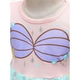 thumbnail image 5 of WIBACKER Toddler Birthday Princess Mermaid Dress Little Girls Cotton Christmas Party Dress Up Kids Tulle Dresses, 5 of 10