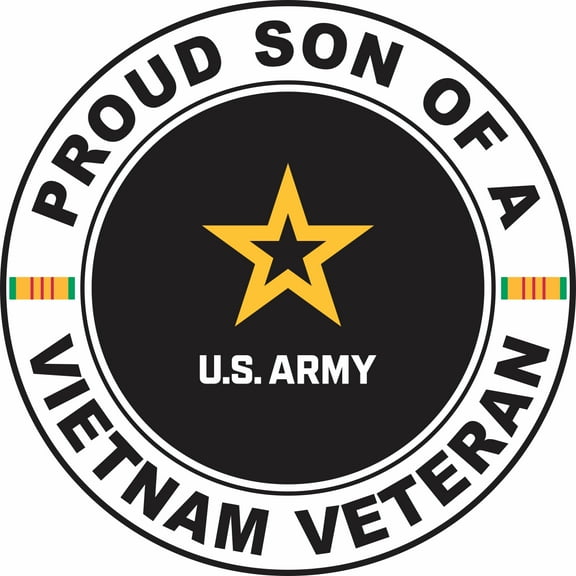 3.8 Inch U.S. Army Proud Son of a Vietnam Veteran