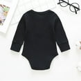 thumbnail image 4 of Generic Kids Baby Girls Boys Long Sleeve Solid Ribbed Romper Bodysuit Clothes Long Pants Solid Color Fall Winter Outfits Casual Bodysuit Clothes ﻿(9-12 Months,Black), 4 of 4