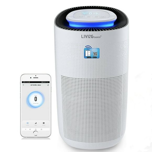 Smart Wifi Air Purifier for Home, 538 sqft Coverage, H13 True HEPA Filter For Smoke Dust Odor Pollen