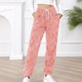 thumbnail image 4 of Herrnalise Womens fashion Fashion Casual Solid Elastic Waist Trousers Long Straight Pants Christmas Gifts For Women, 4 of 9