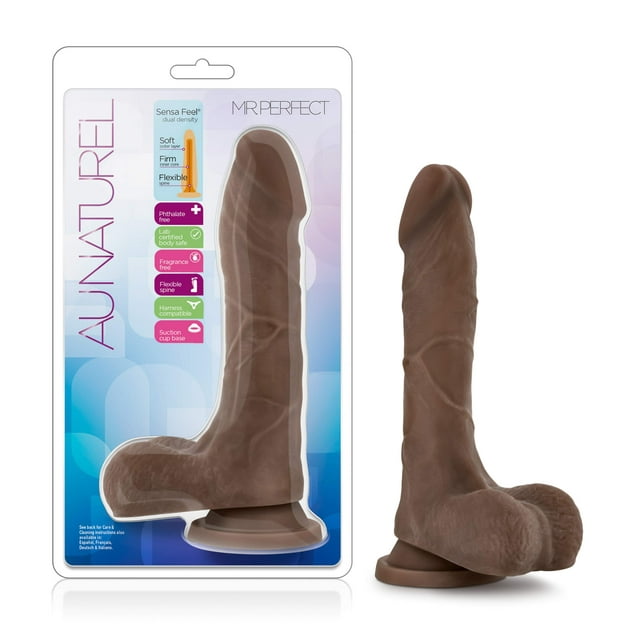 Dildo Blush Novelties Au Naturel Mister Perfect, 21,6 cm, color chocolate