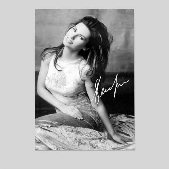 Music Poster - Shania Twain Poster - Vintage Style - Size 24x36 - Postora