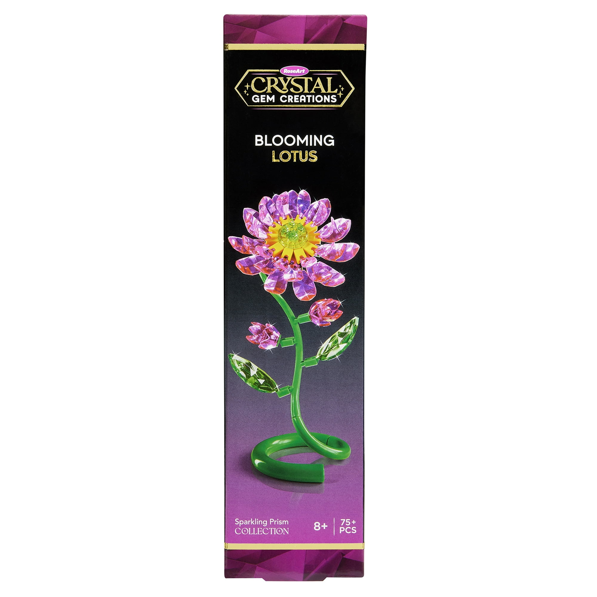Crystal Gem Creations Blooming Lotus Flower Kit - Sparkling Toy for Tweens and Adults