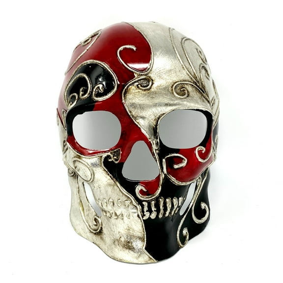 Steampunk Style Metallic Scary Horror Skeleton Skull Masquerade Mask for Halloween Costume Cosplay Party