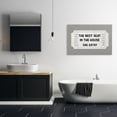 thumbnail image 2 of Stupell Industries Best Seat In House Bathroom Canvas Wall Art design by Lettered and Lined, 24 x 36, 2 of 7