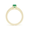 thumbnail image 2 of ANGARA Natural Octagonal 1 ct Emerald Cocktail Ring with Diamonds in 14K Yellow Gold for Women (Size-7x5mm) | May Birthstone, Birthday, Anniversary, Jewelry Gift for Women | Natural Emerald Ring, 2 of 10