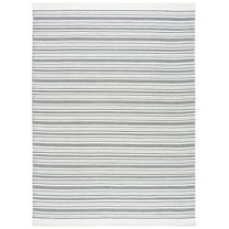 SAFAVIEH Kilim Jay Striped Cotton Area Rug, Ivory/Black, 8' x 10'