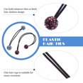 thumbnail image 4 of 3 Pcs Bandes de Cheveux Scintillantes en Strass Chouchous de Mode, 4 of 8