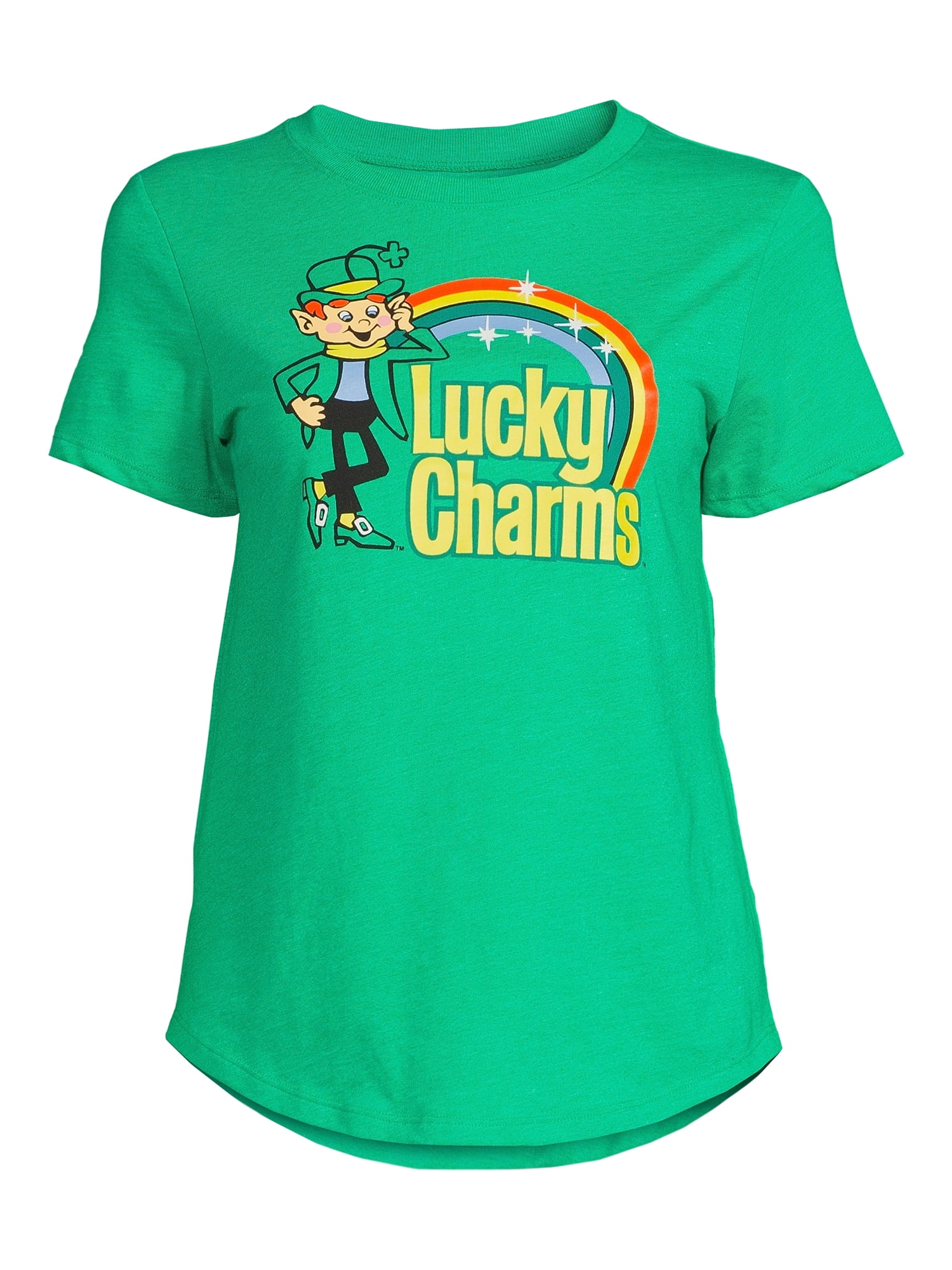 Lucky Charms Juniors Rainbow Short Sleeve T-Shirt
