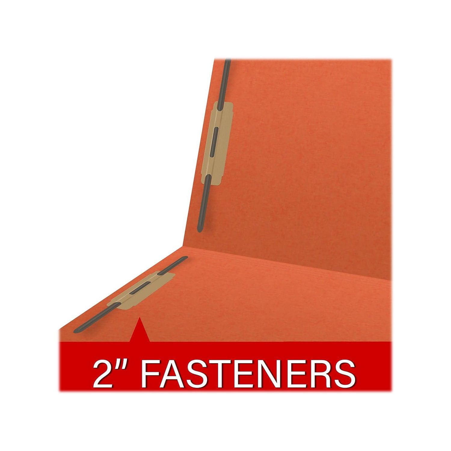 Medical Arts Press Reinforced End Tab File Folder Straight Cut Letter-Size Orange 50/Box