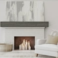 thumbnail image 5 of Ekena Millwork 4"H x 4"D x 60"W Riverwood Faux Wood Fireplace Mantel, Burnished Cedar, 5 of 15