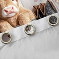 thumbnail image 4 of Homewish Cowboy Highland Cow 42x63 2-Pack Super Cozy Teen Floral Blackout Curtains, 4 of 6