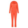 thumbnail image 4 of HOMADLES Activewear Sets for Women Fall Winter Relaxed Fit Zip up Hoodie Jacket Straight Leg Jogger Baggy Sweatpant, Workout Sets Orange L, 4 of 6