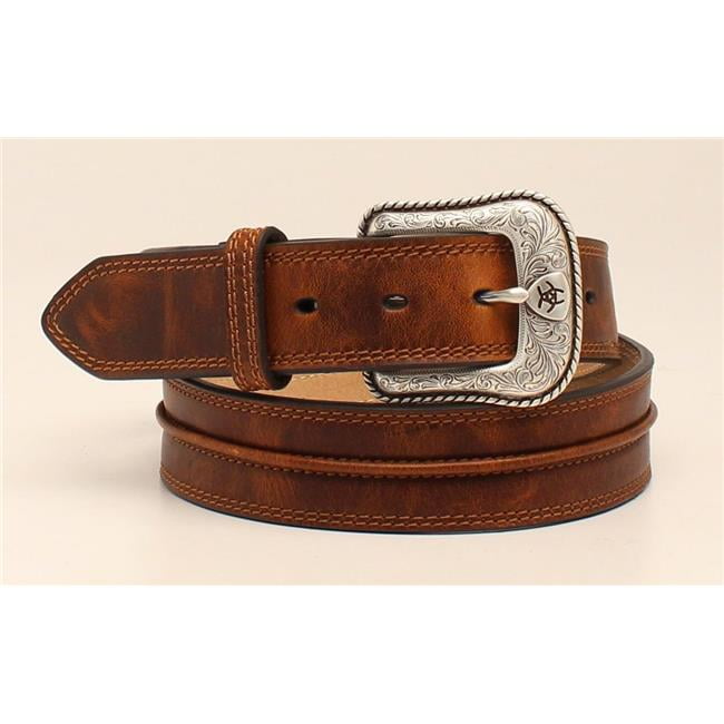 M&F Western A1019444-50 1.5 in. Men Ariat Center Bump Leather Belts ...