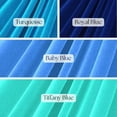 thumbnail image 2 of 1 Yard (Turquoise) Rich & Vibrant Blue Velvet Fabric – 4-Way Stretch | Turquoise, Tiffany, Baby & Royal Blue | Perfect for Apparel & Décor | 58” Wide & Sold by the Yard | Valentina Textile Inc, 2 of 2