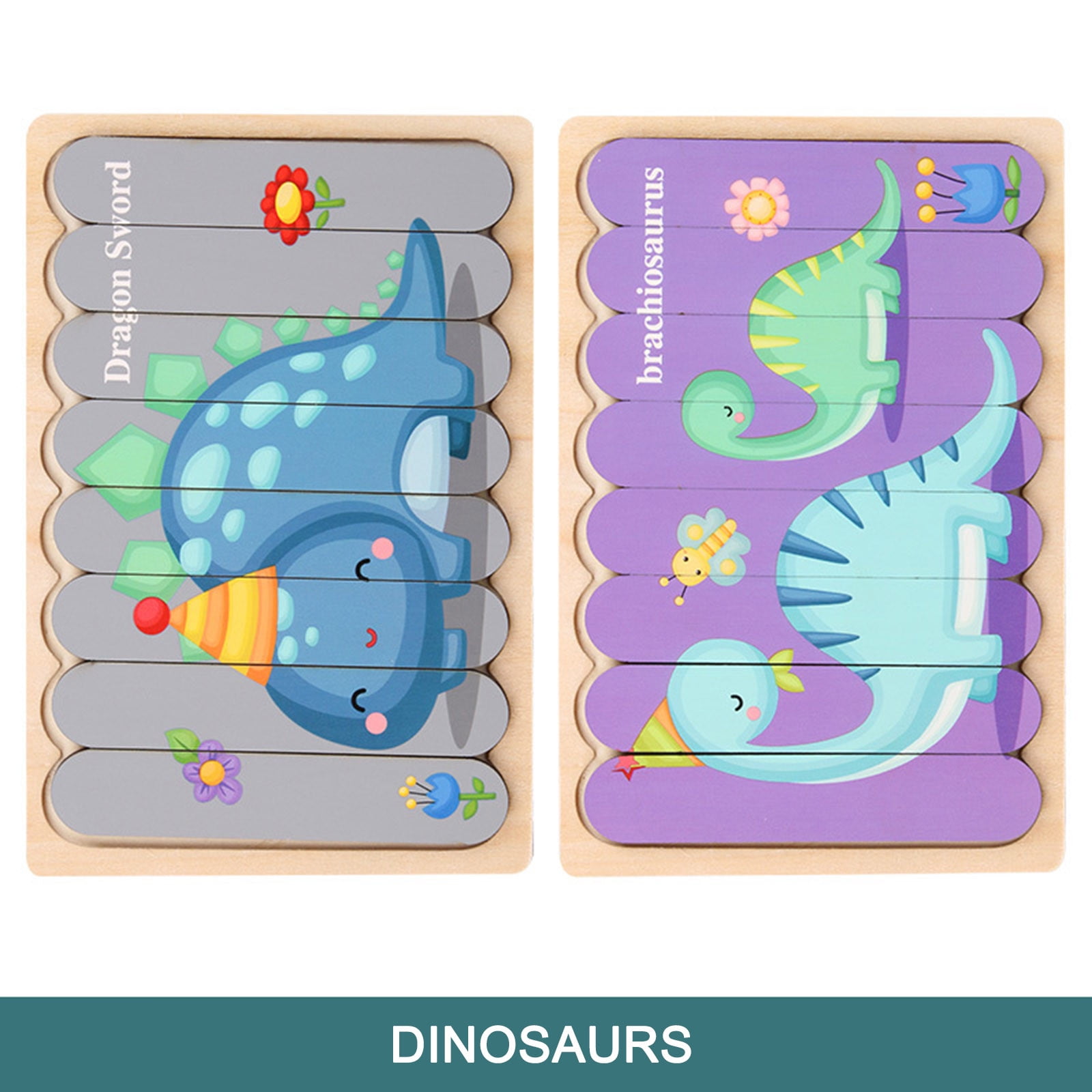 Agiferg Wooden Creative Bar Puzzle Children's Educational