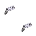 thumbnail image 4 of Advancent Soporte para llavero de coche, llavero colgante antipérdida, llaves desmontables, regalo, cartera, llavero, colgante decorativo, Plata 2Conjunto, 4 of 6