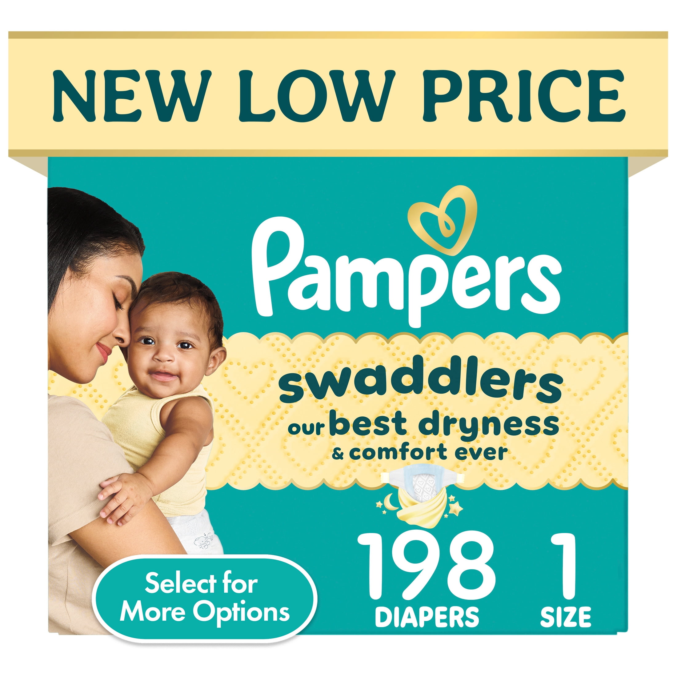 Pampers Swaddlers/Sensitive Wipes Bundles Size 1