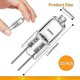 thumbnail image 5 of 20 Pcs G4 Halogen Bulbs,20w 12v Halogen Light Bulbs 2 Pin Clear Lamp Bulb,for Cooker Lighting,signa, 5 of 5