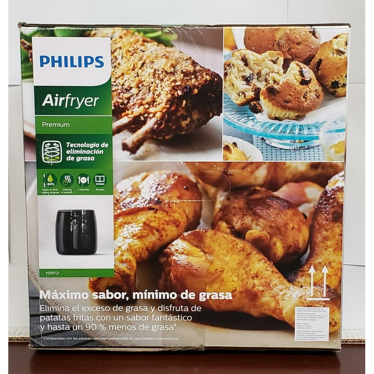 Friteuse Philips Airfryer avec TurboStar, noire, HD9621/96 